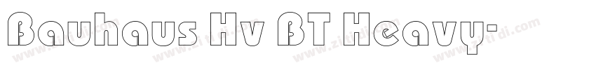 Bauhaus Hv BT Heavy字体转换